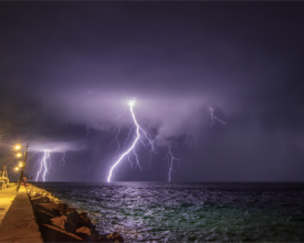 Lightning in Savudrija