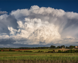 Supercell storm near Pazin