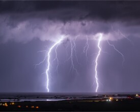 Bolts above Slovenian coast
