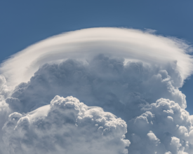 Pileus cloud close up