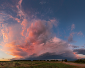 Sunset storm