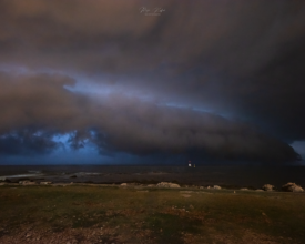 Shelf cloud over NW Istria