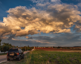 Sunset after storm