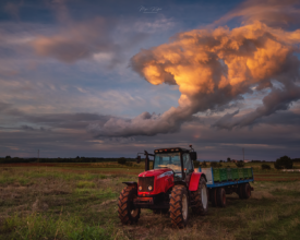 Sunset after storm
