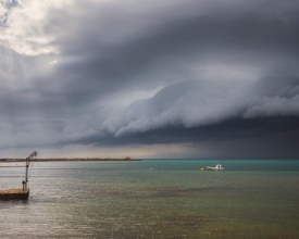 Shelf cloud over NW Istria