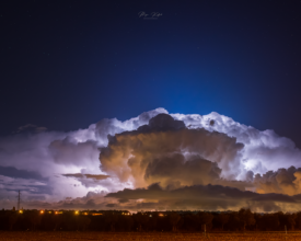 Tilted updraft and stars