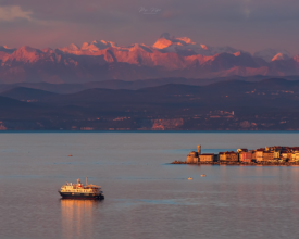 Piran and Triglav sunset I