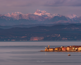 Piran and Triglav blue hour